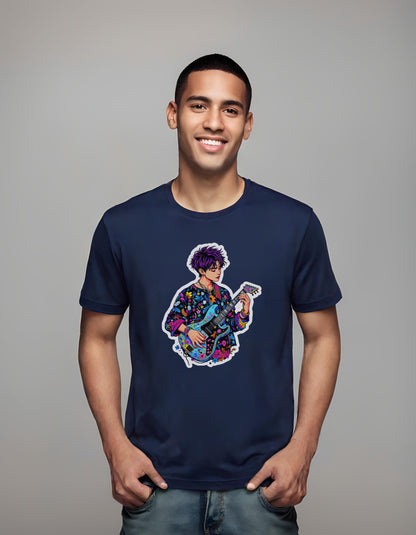 youth - t-shirt - guitar illustration - art