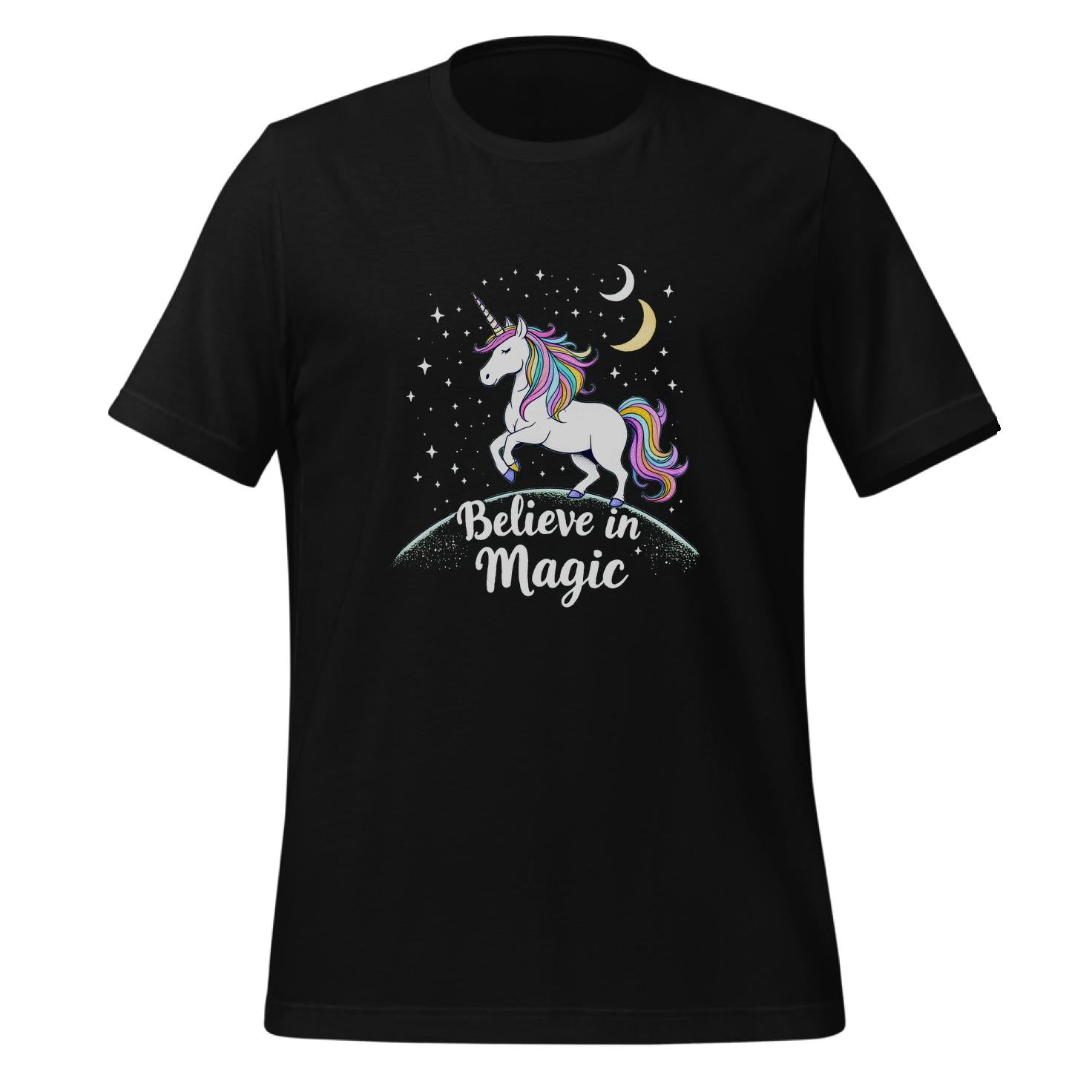 t-shirt - cartoon unicorn - for_unisex