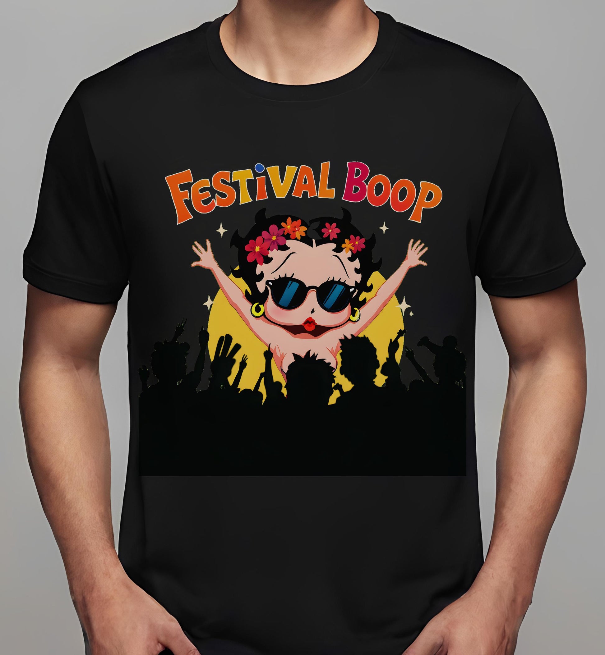 animated character art - t-shirt - animation buffs - black