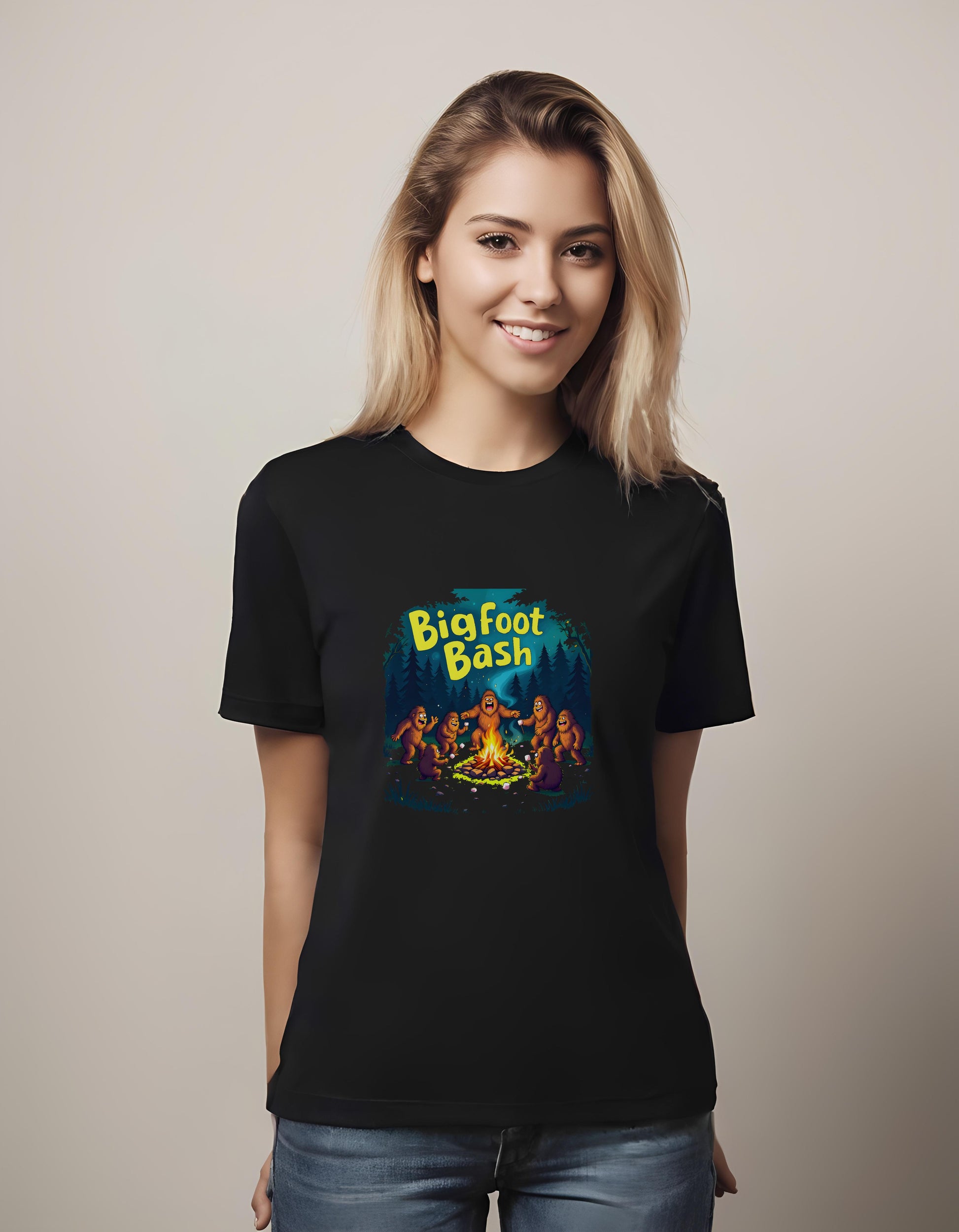 bigfoot - t-shirt - joyful bonfire image