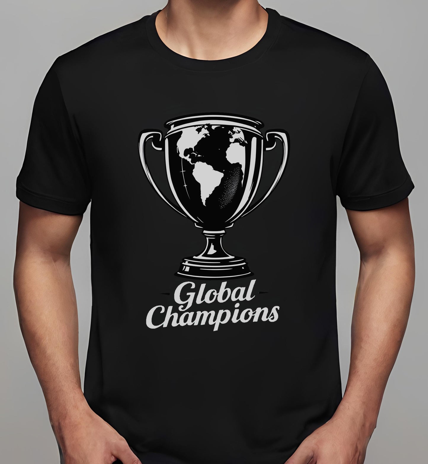 symbol of success - celebration - t-shirt - black