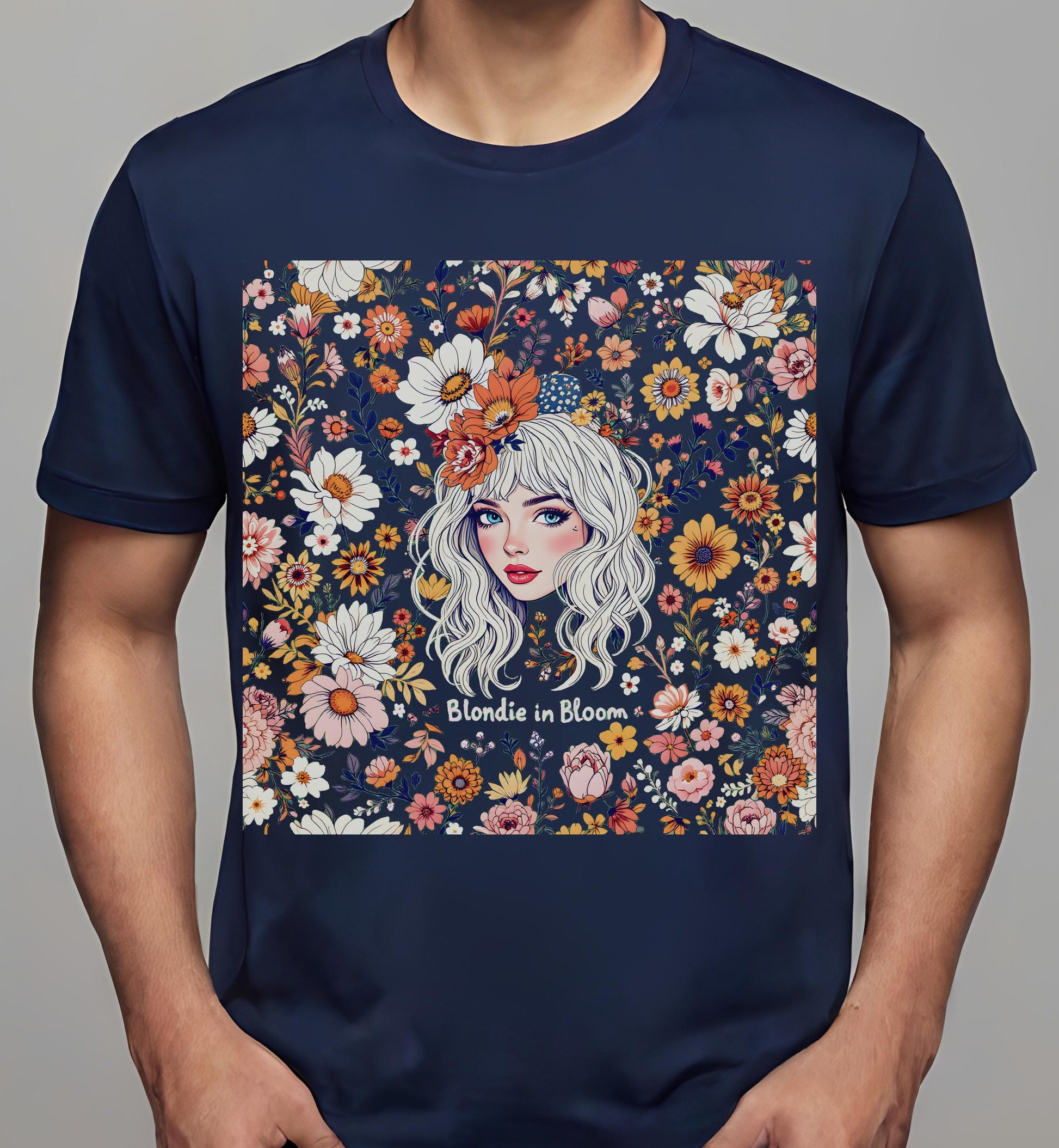 growth theme - navy - women - t-shirt