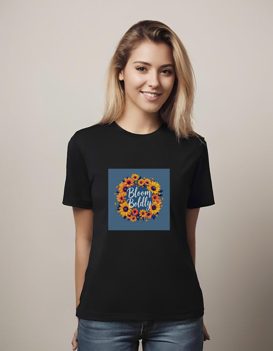 t-shirt - bright floral - illustration - botanical illustration