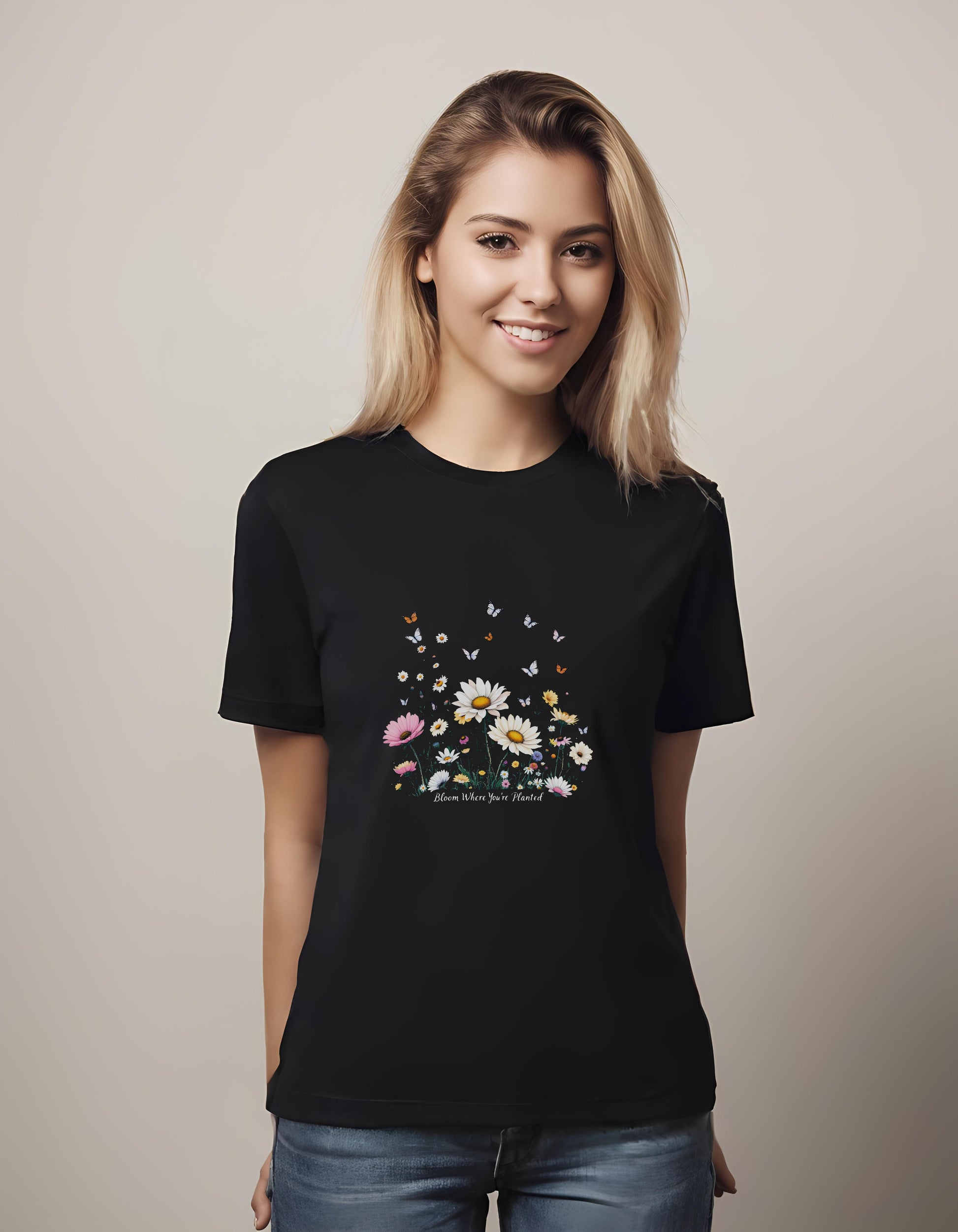 whimsy - garden - family - t-shirt