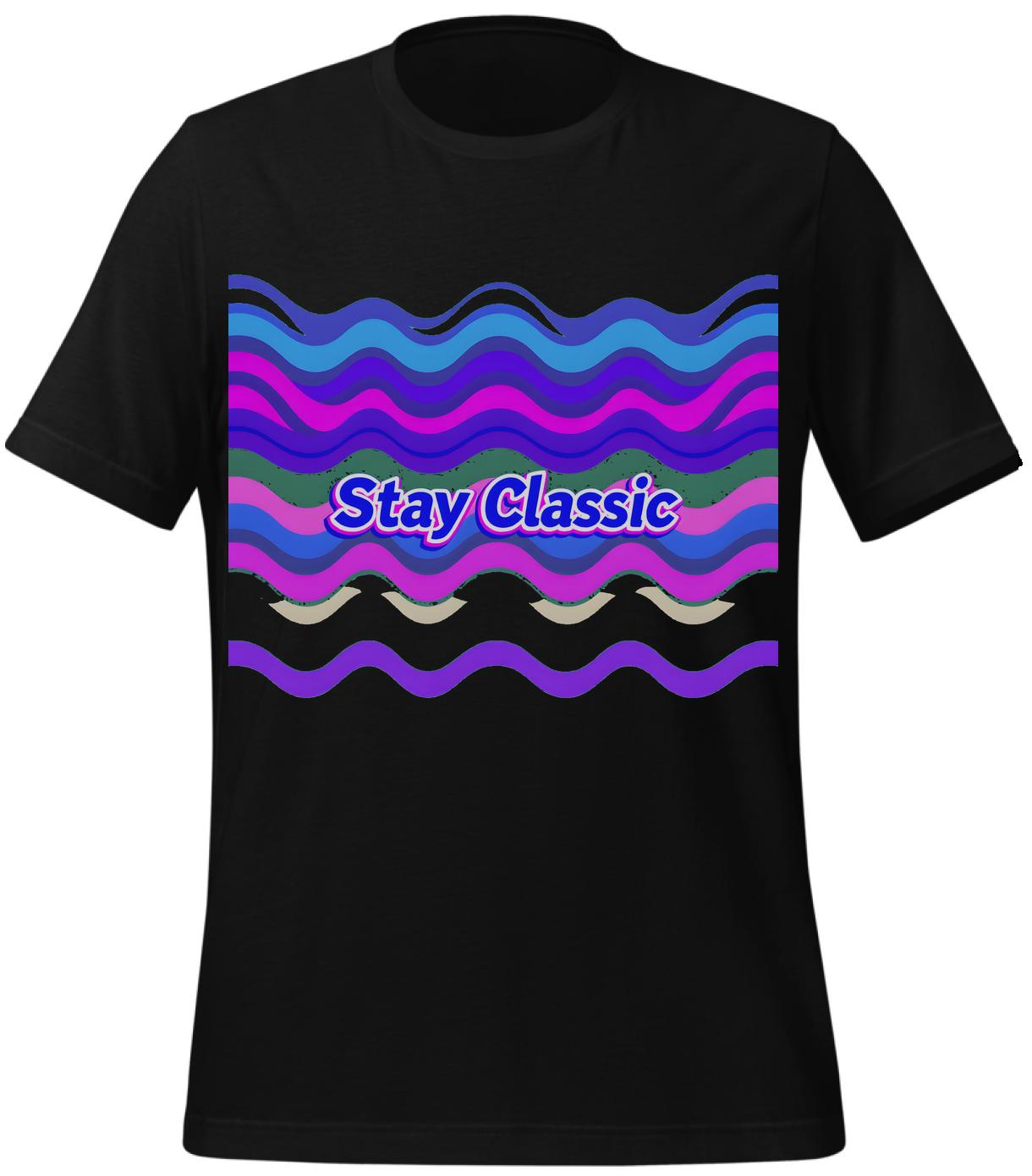 black - t-shirt - futuristic - retro visuals