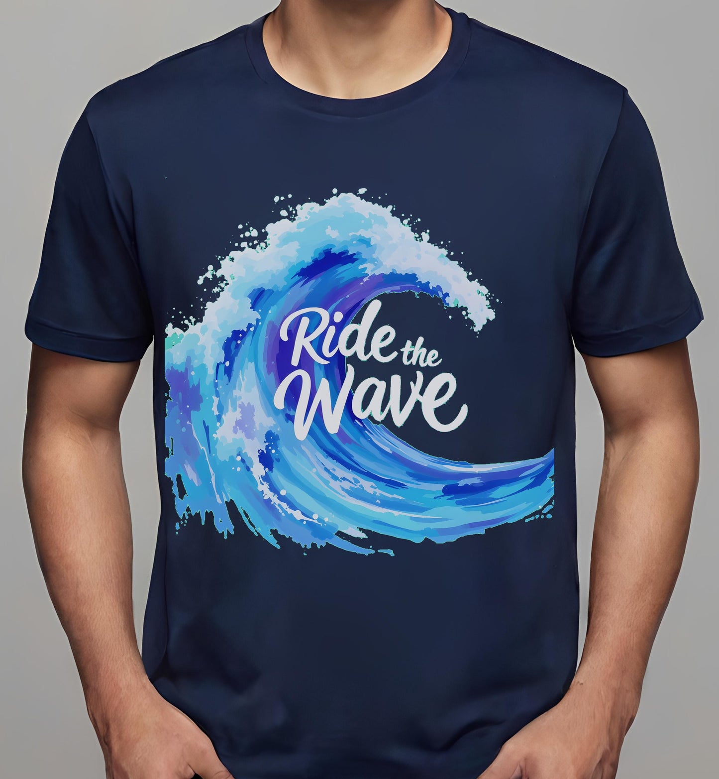 t-shirt - ocean inspired gifts - beach lovers - navy - freedom