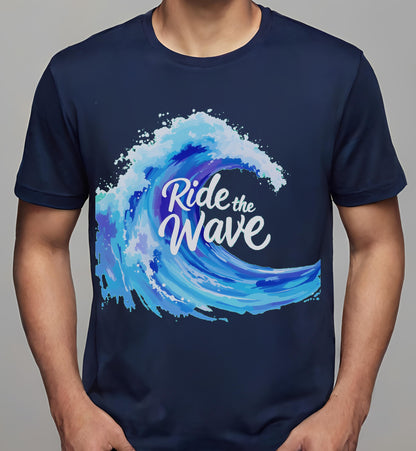 t-shirt - ocean inspired gifts - beach lovers - navy - freedom