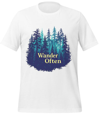 t-shirt - white - nature lovers - men - stylish