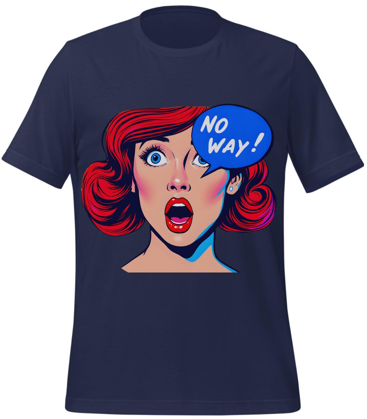 expressive character art - vibrancy - t-shirt - navy - pop culture fans