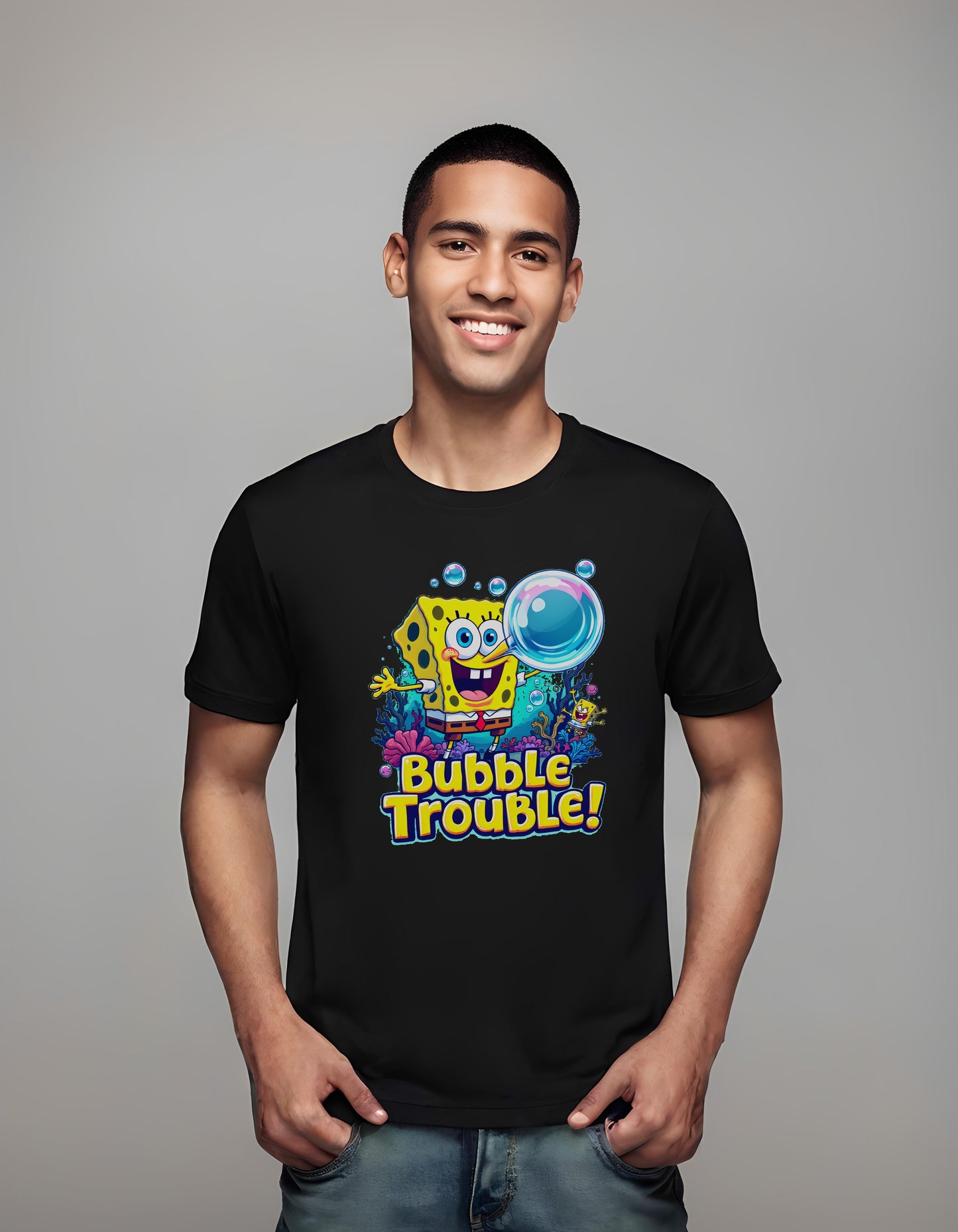 official spongebob merchandise - playful graphic t-shirt - casual wear enthusiasts