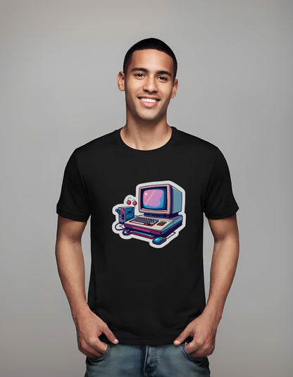 t-shirt - vintage computer design - vintage - graphic