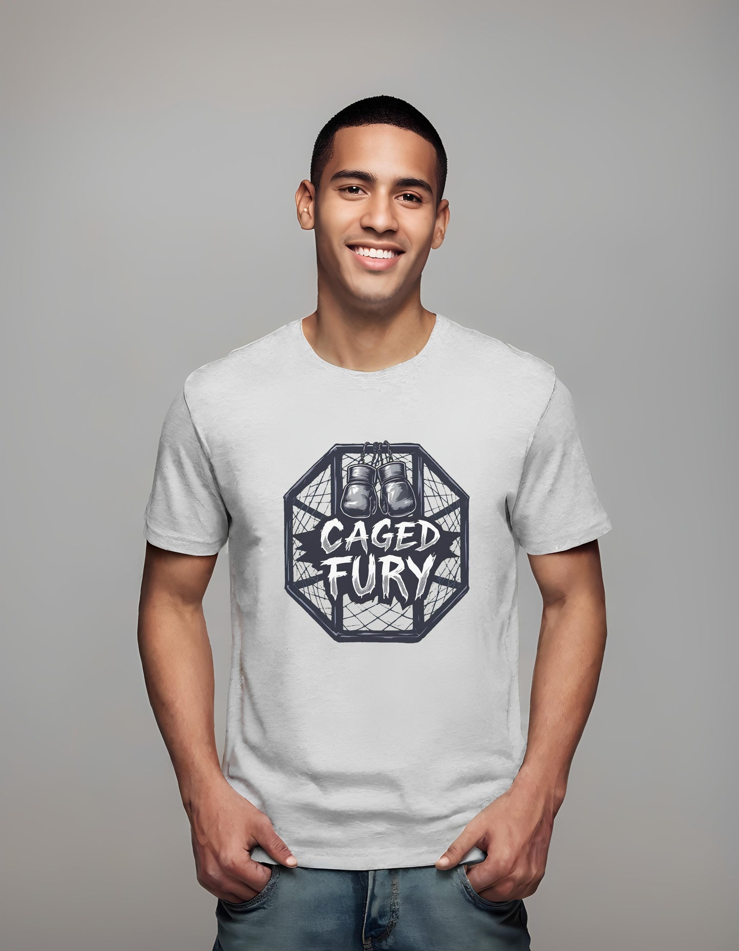 stylized fighter art - t-shirt - martial artists