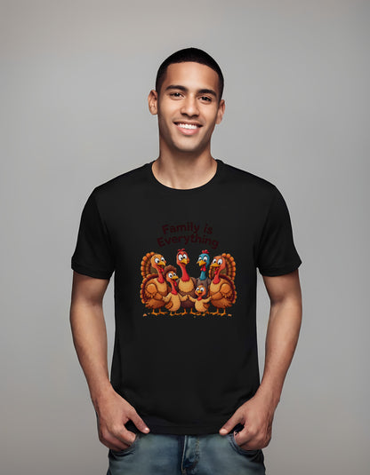 grandparents - family is everything - t-shirt - turkeys