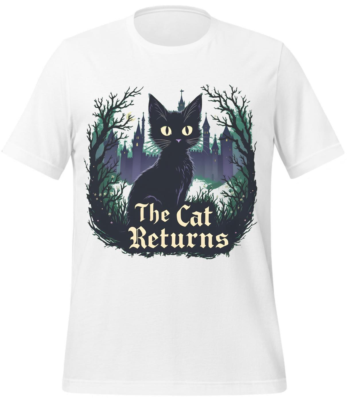 white - cat-themed apparel - t-shirt - illustrators - gothic