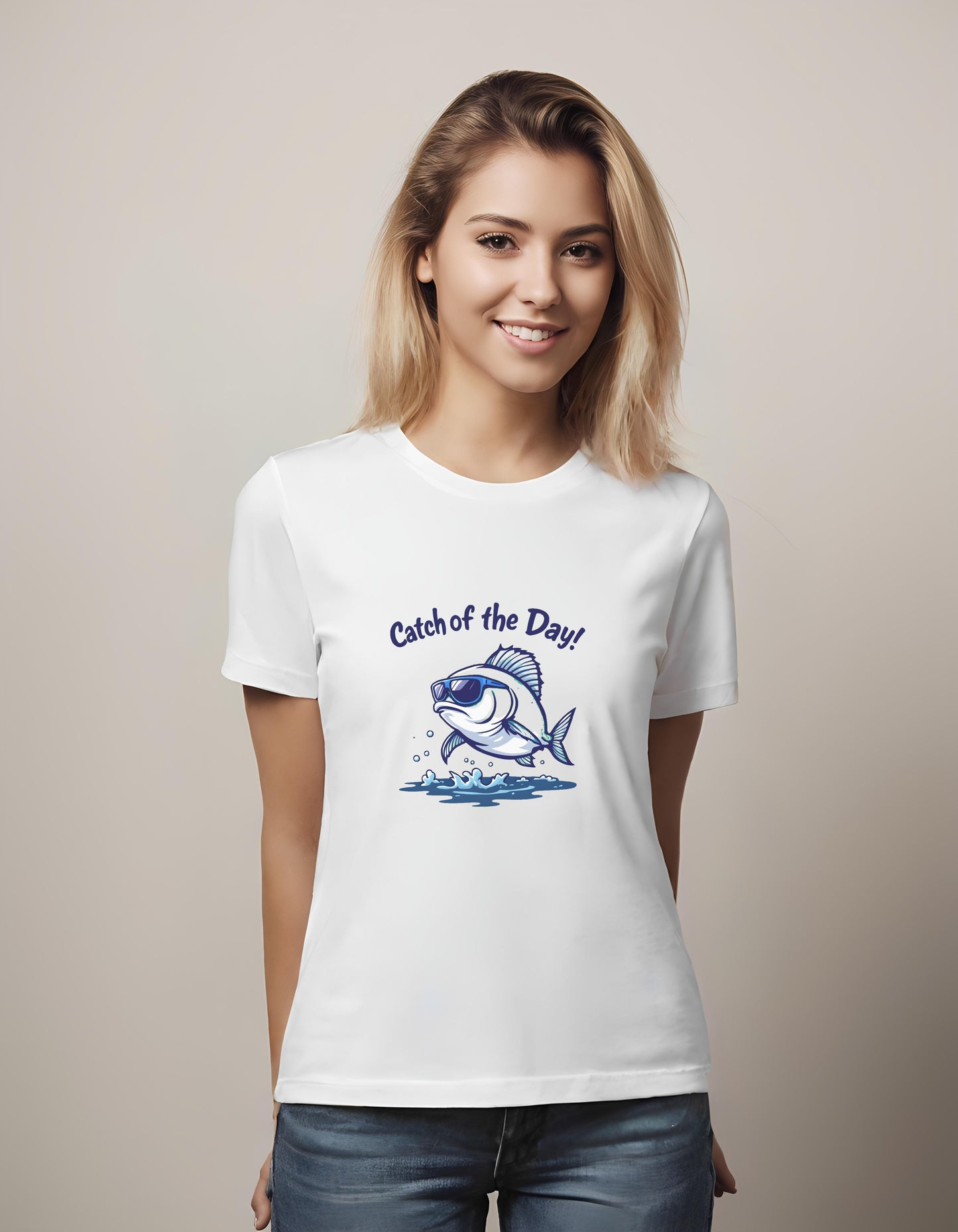 marine life graphics - bright cartoon art - t-shirt - unisex