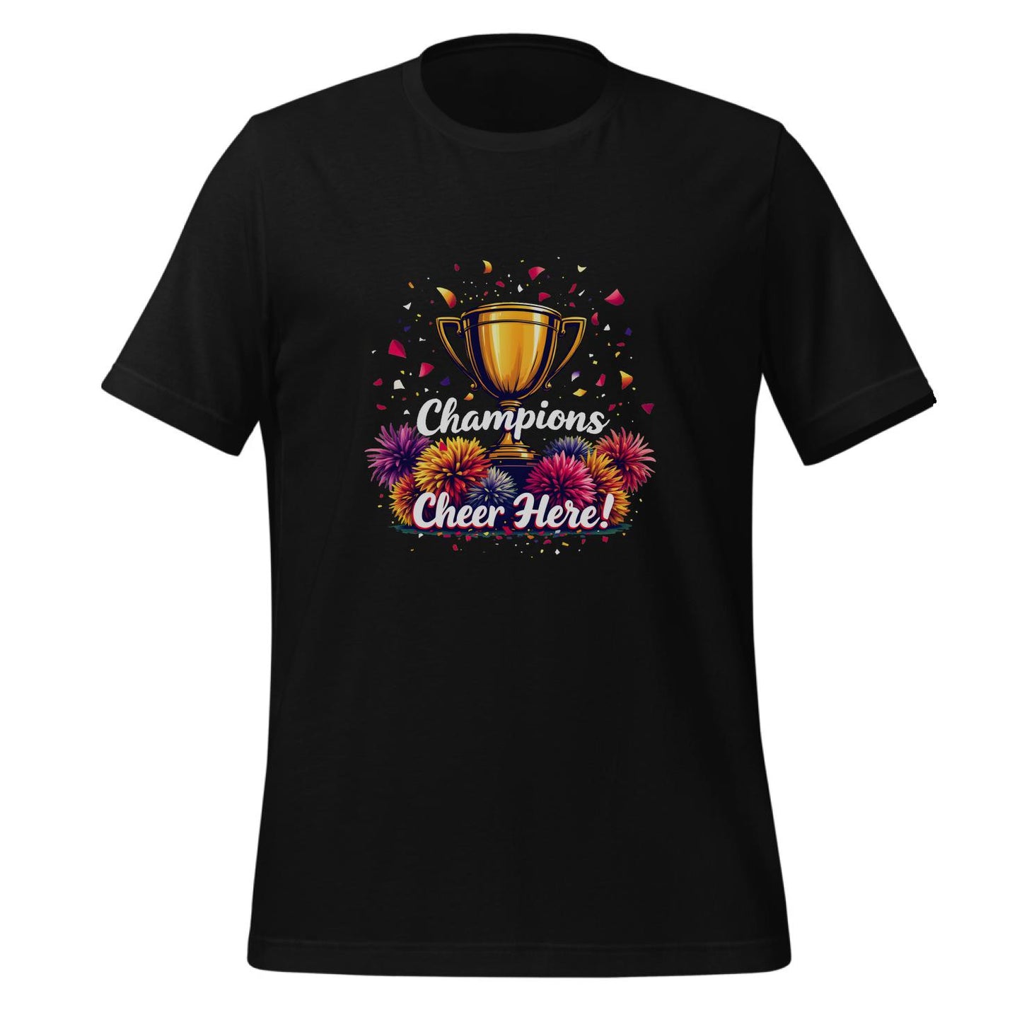 community - illustrative trophy - cheering - t-shirt