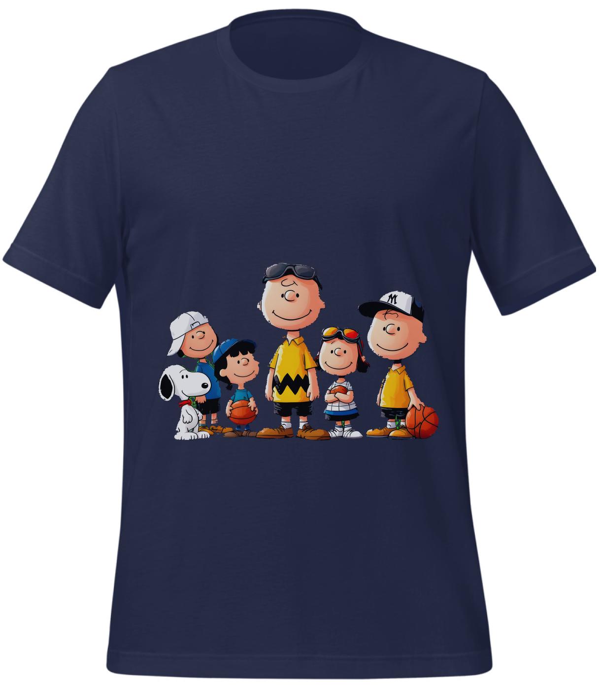 fun peanuts gifts - t-shirt - cartoon - navy