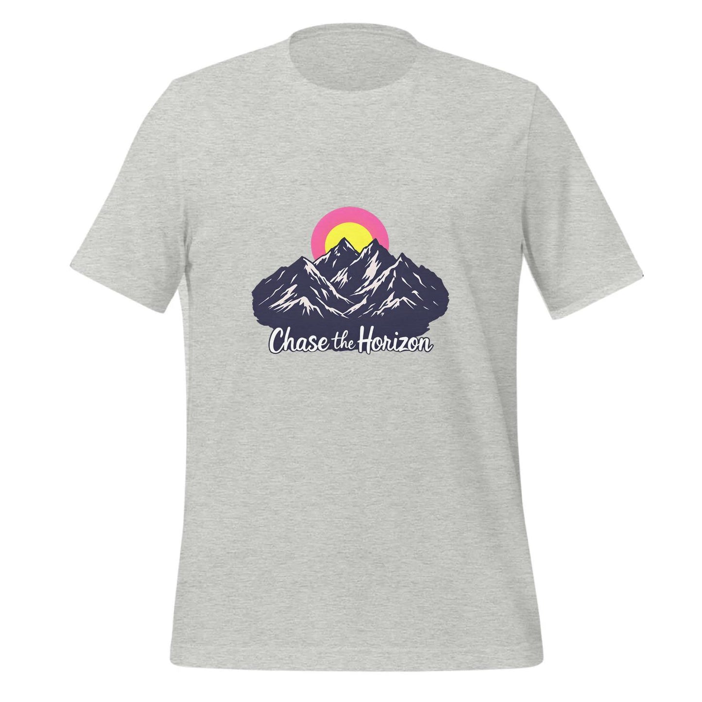 outdoor exploration - t-shirt - unique mountain art - sunset design