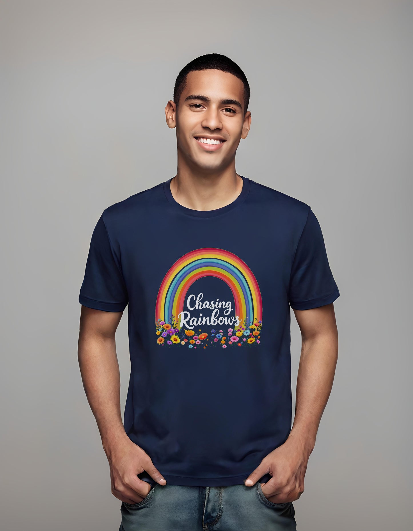 rainbow flowers - event planners - t-shirt - joyful prints