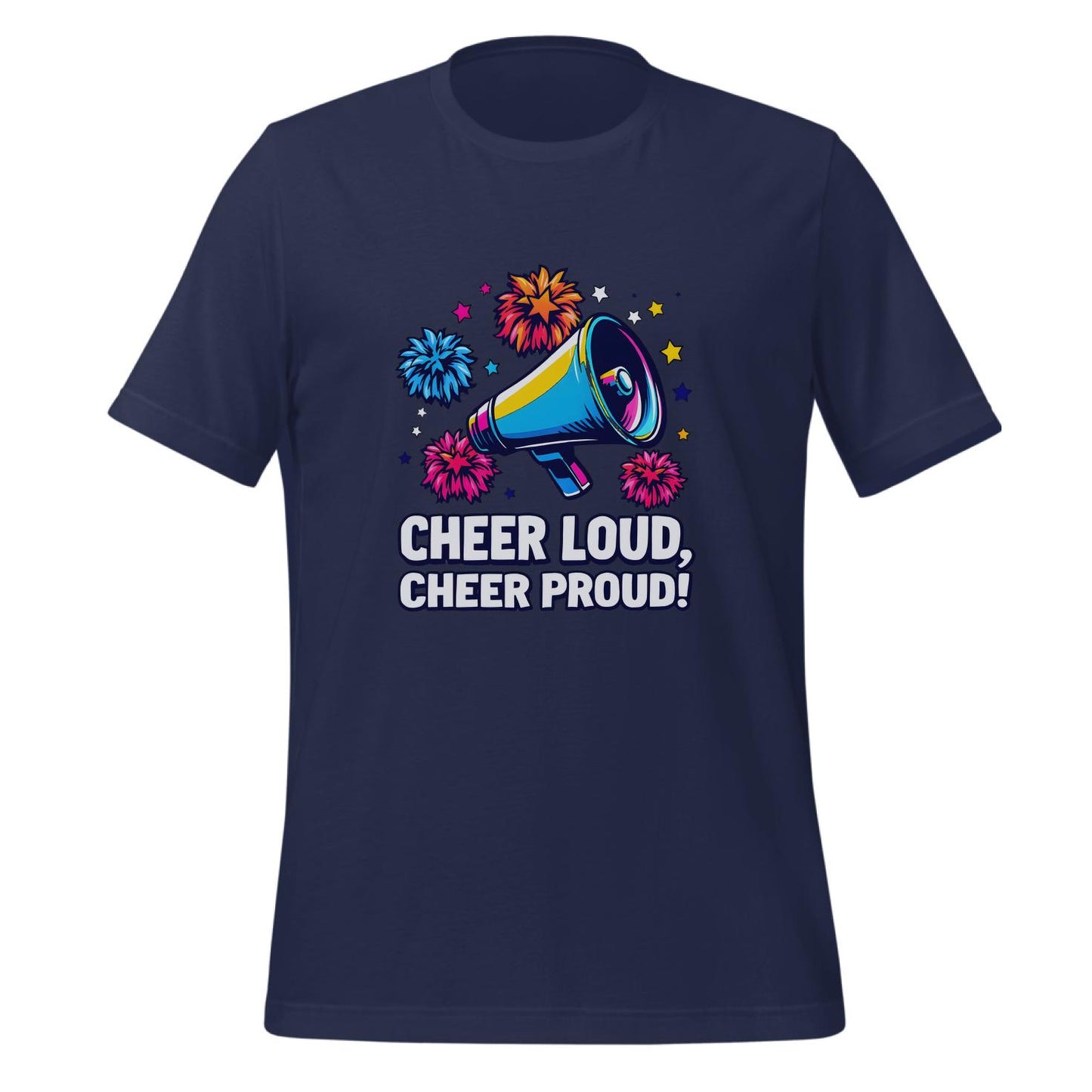 t-shirt - vibrant sports design - graphic cheer design