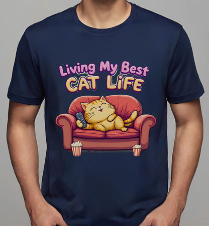 navy - women - gift for cat owners - t-shirt