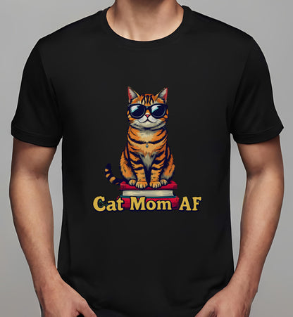 graphic enthusiasts - t-shirt - cat lovers - students - black