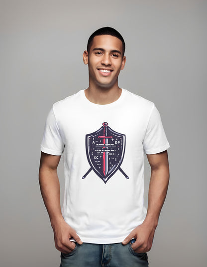 Code Warrior Shield | Classic T-Shirt (Unisex) T-Shirt - coding, coding symbols, for_men