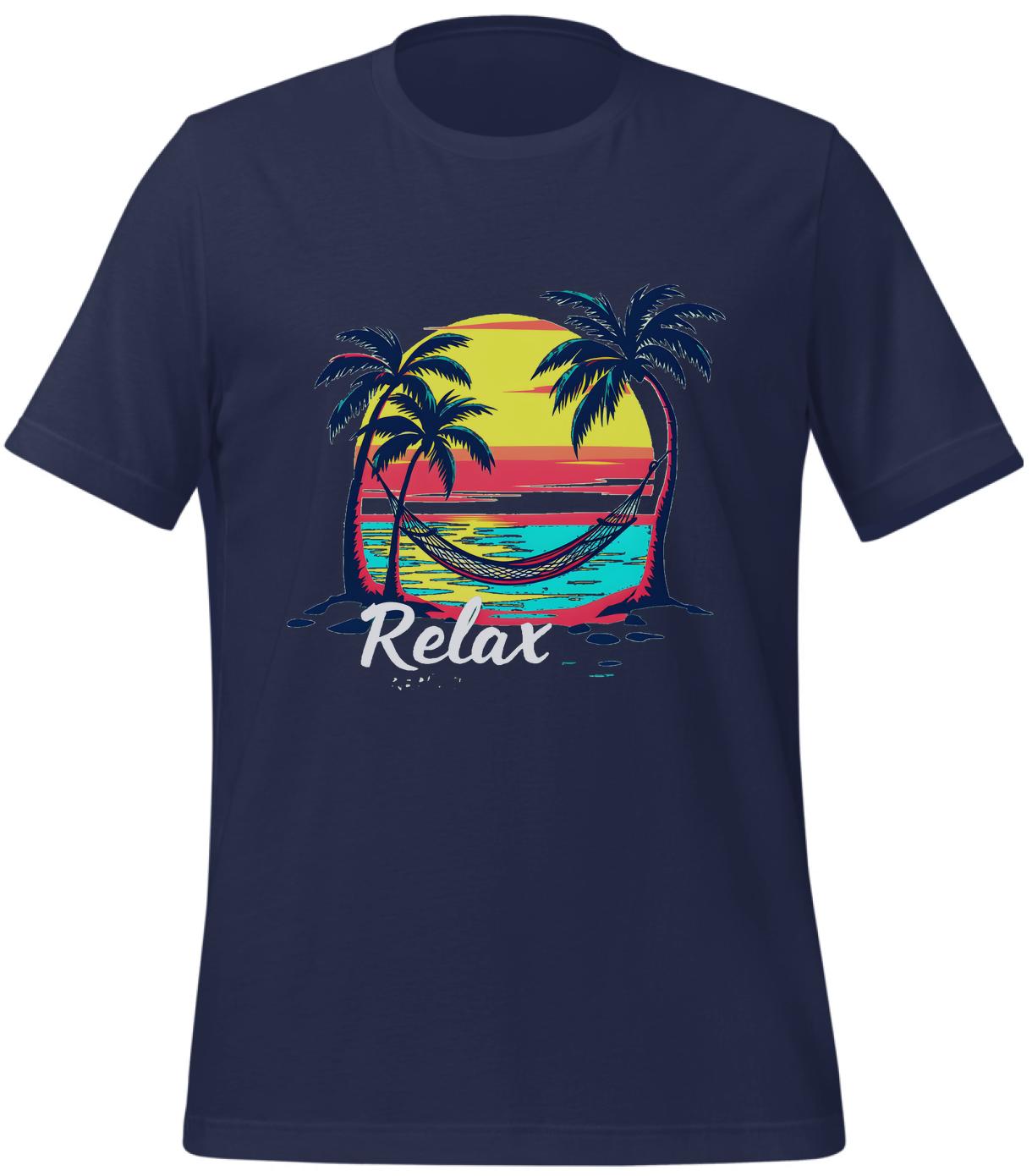 navy - t-shirt - serene ocean image - relaxation - collectors