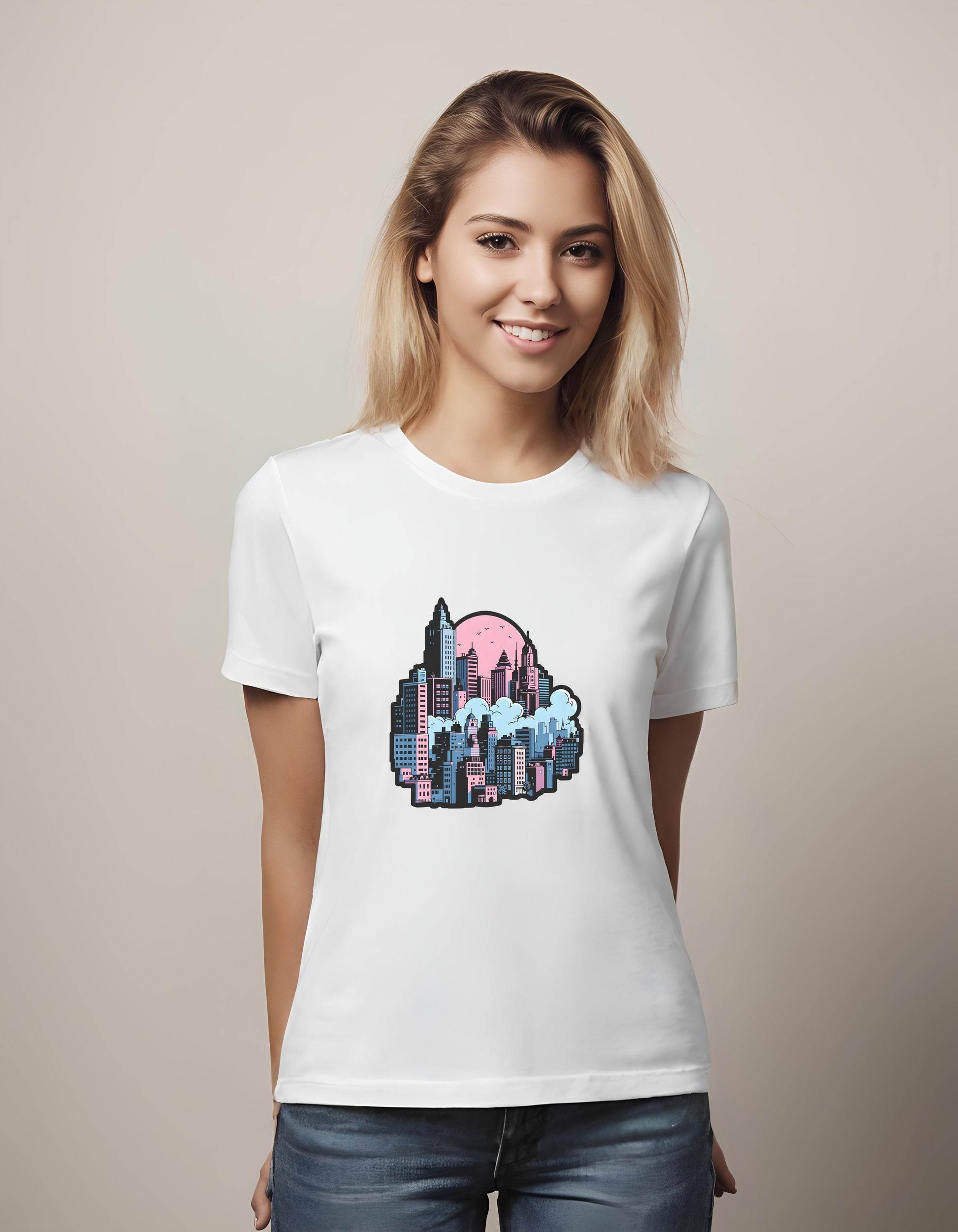 Cosmic City | Classic T-Shirt (Unisex) T-Shirt - cityscape, cityscape design, colleagues