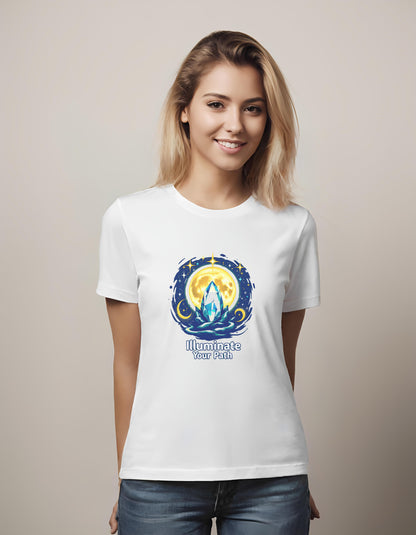 cosmic - dynamic decoration - t-shirt - depth