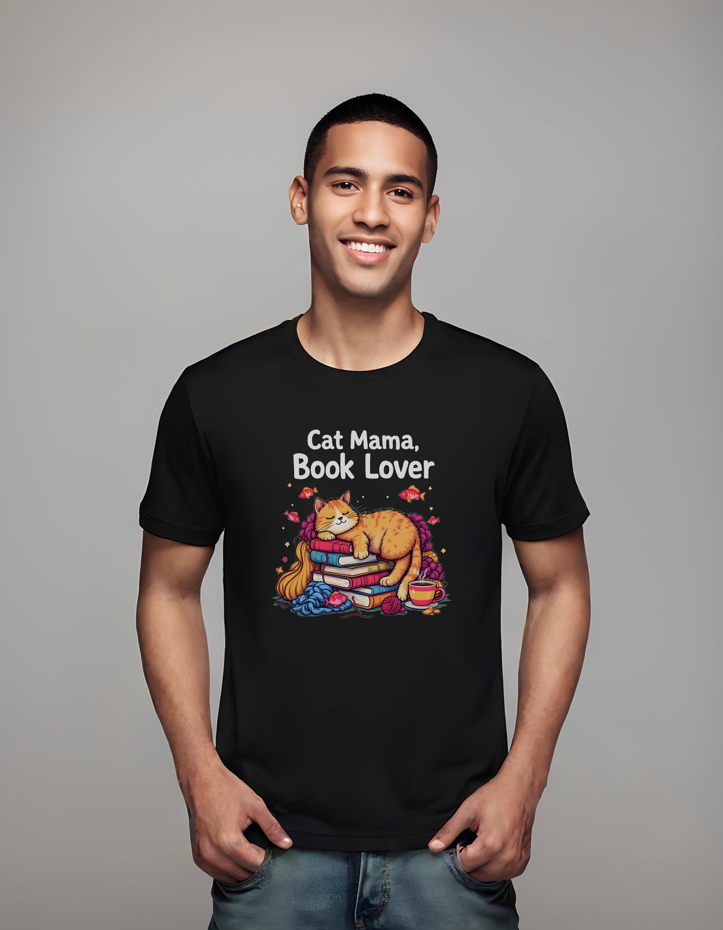 t-shirt - coffee drinkers - cats - book enthusiasts