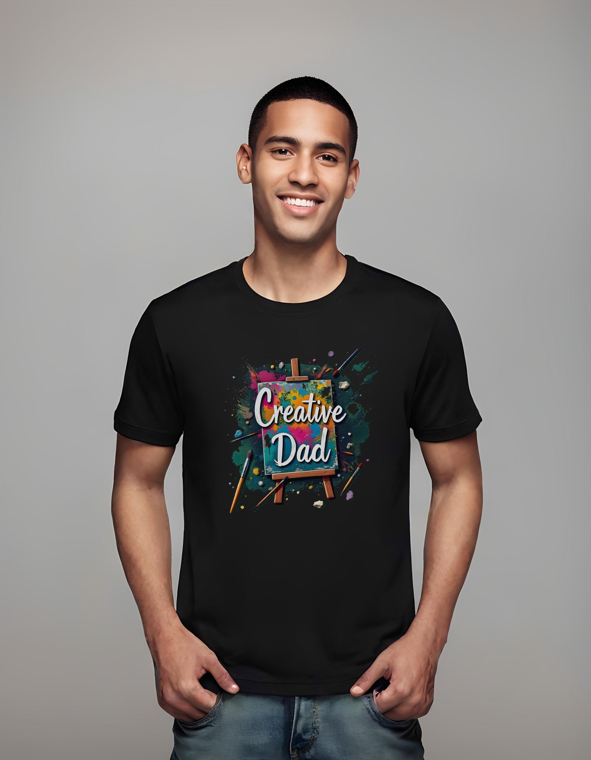 stay-at-home dads - t-shirt - artistic dad shirt - playfulness