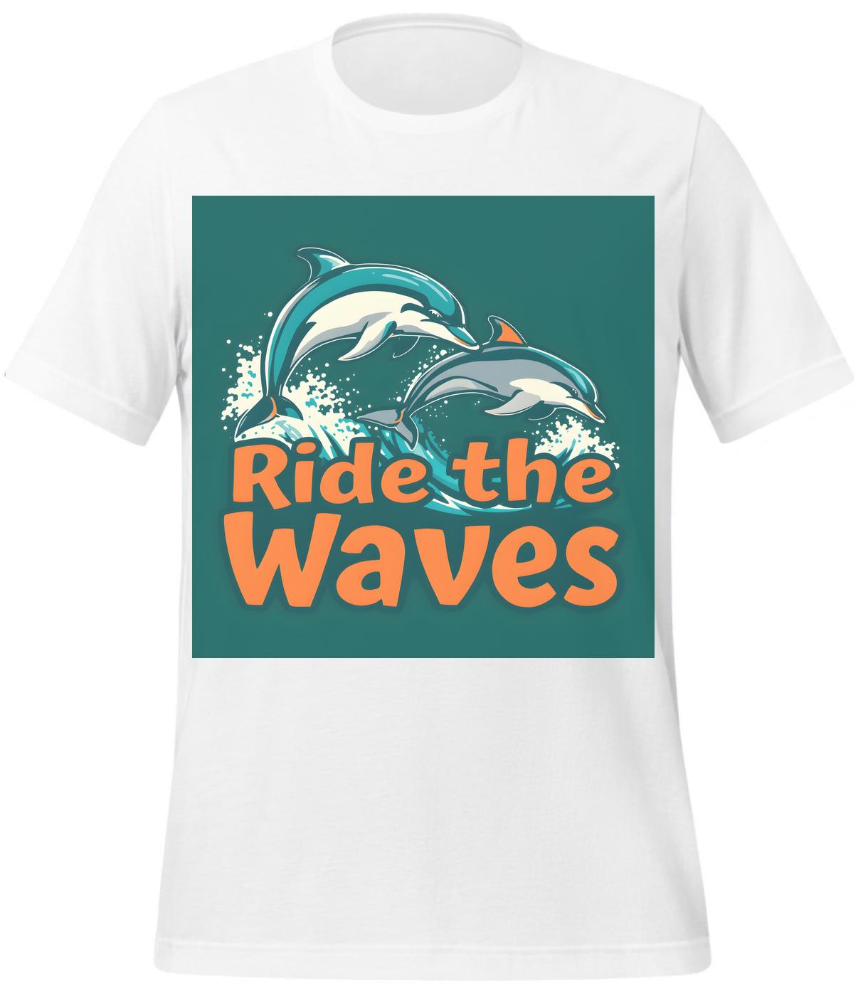 dolphin lovers - cruise-t-shirts - energetic dolphin art - t-shirt - white