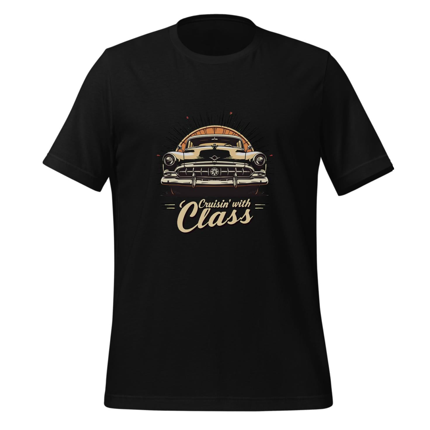 automotive - t-shirt - stylized classic vehicle