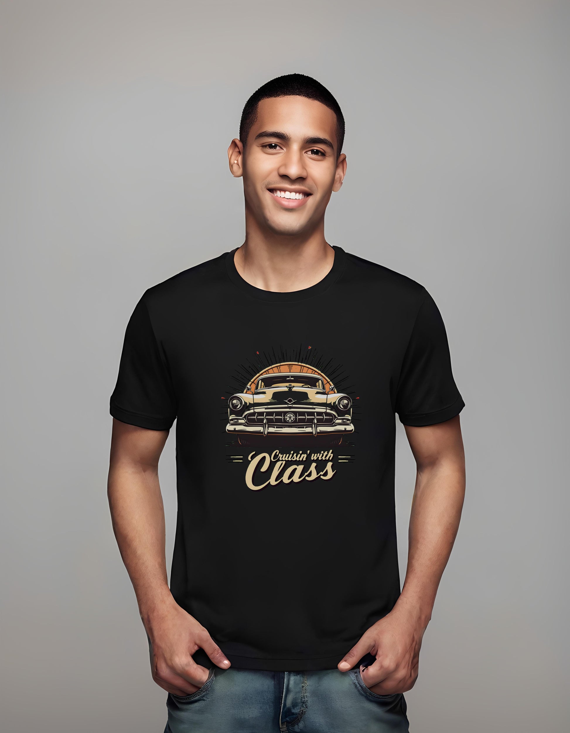 retro automotive print - t-shirt - automotive culture art