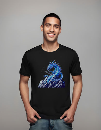 t-shirt - ethereal dragon art - crystal dragon design