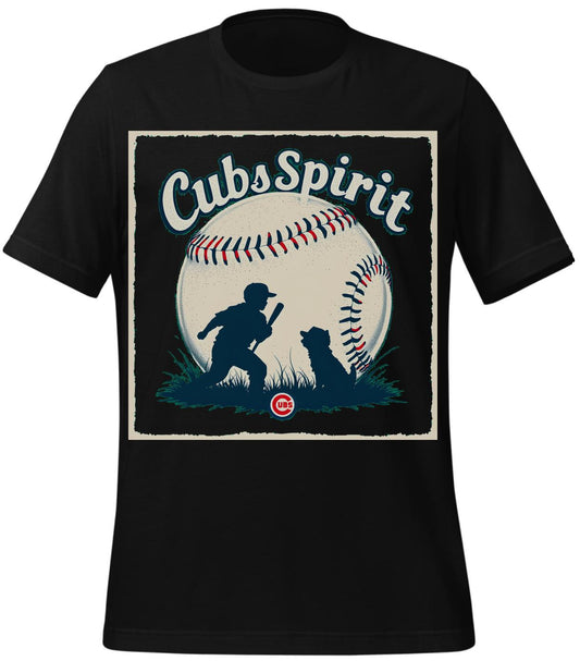 baseball - t-shirt - vintage - cubs memorabilia - black