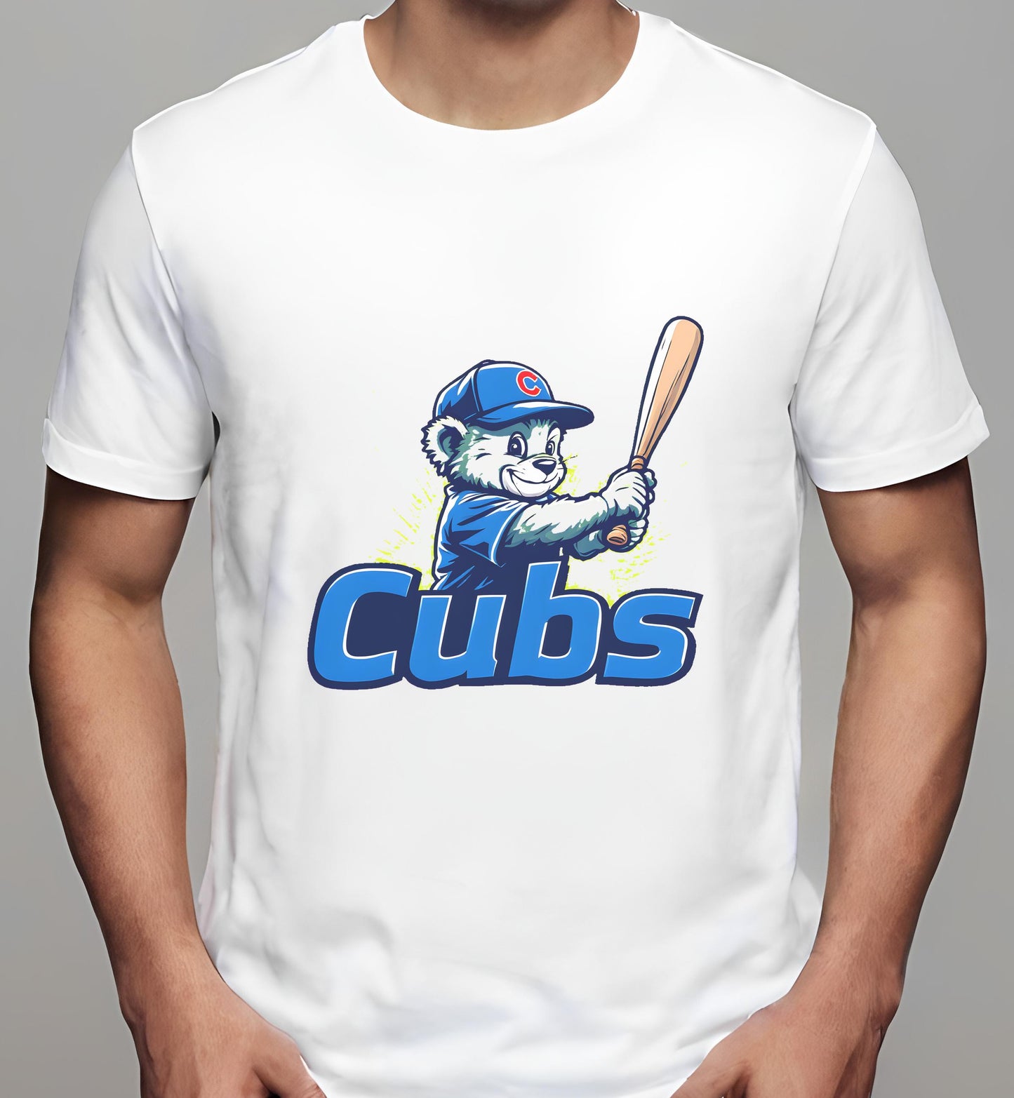 cartoon baseball - t-shirt - youth baseball art - sports-themed events - white