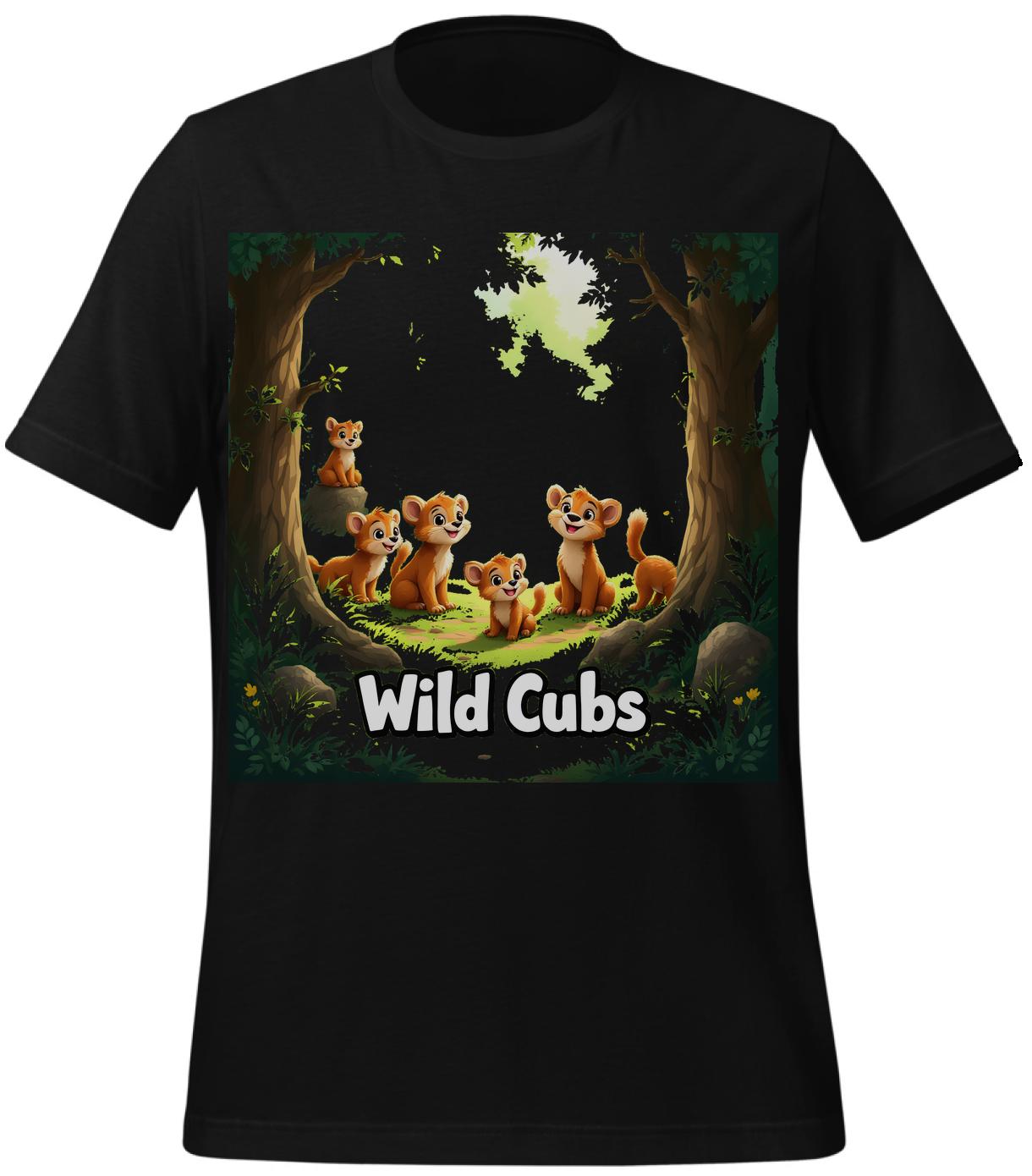 vibrant animal design - t-shirt - creative children's gifts - black - joy