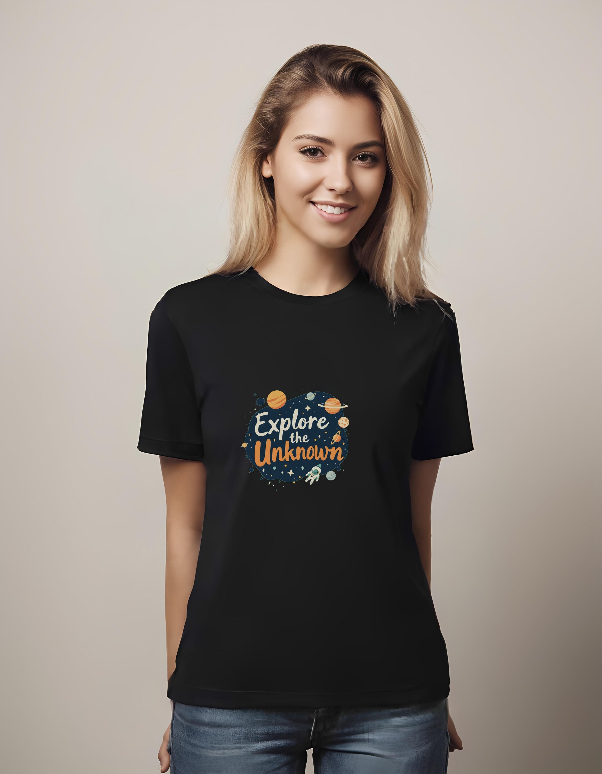 unique gift idea - children's artwork - t-shirt - space design