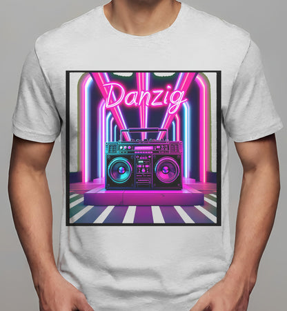 futurism - athletic_heather - t-shirt - vibrant retro aesthetics