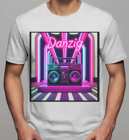 futurism - athletic_heather - t-shirt - vibrant retro aesthetics