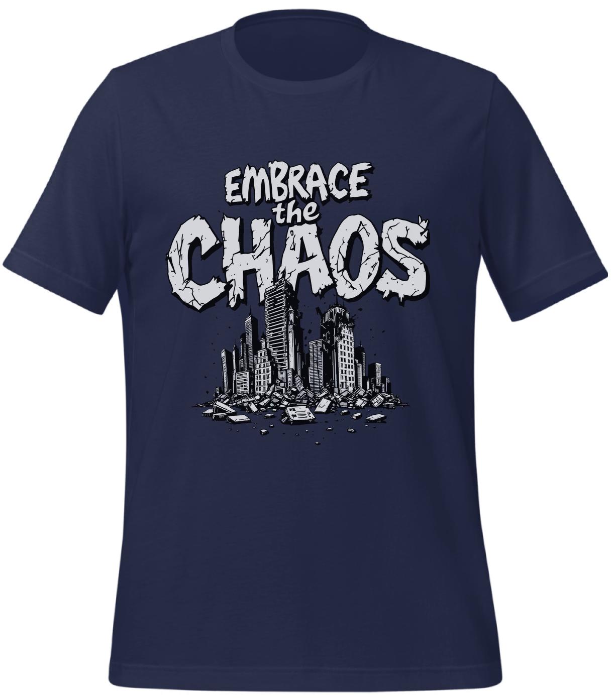 monochrome skyscrapers - graphic design merchandise - t-shirt - navy - resilience