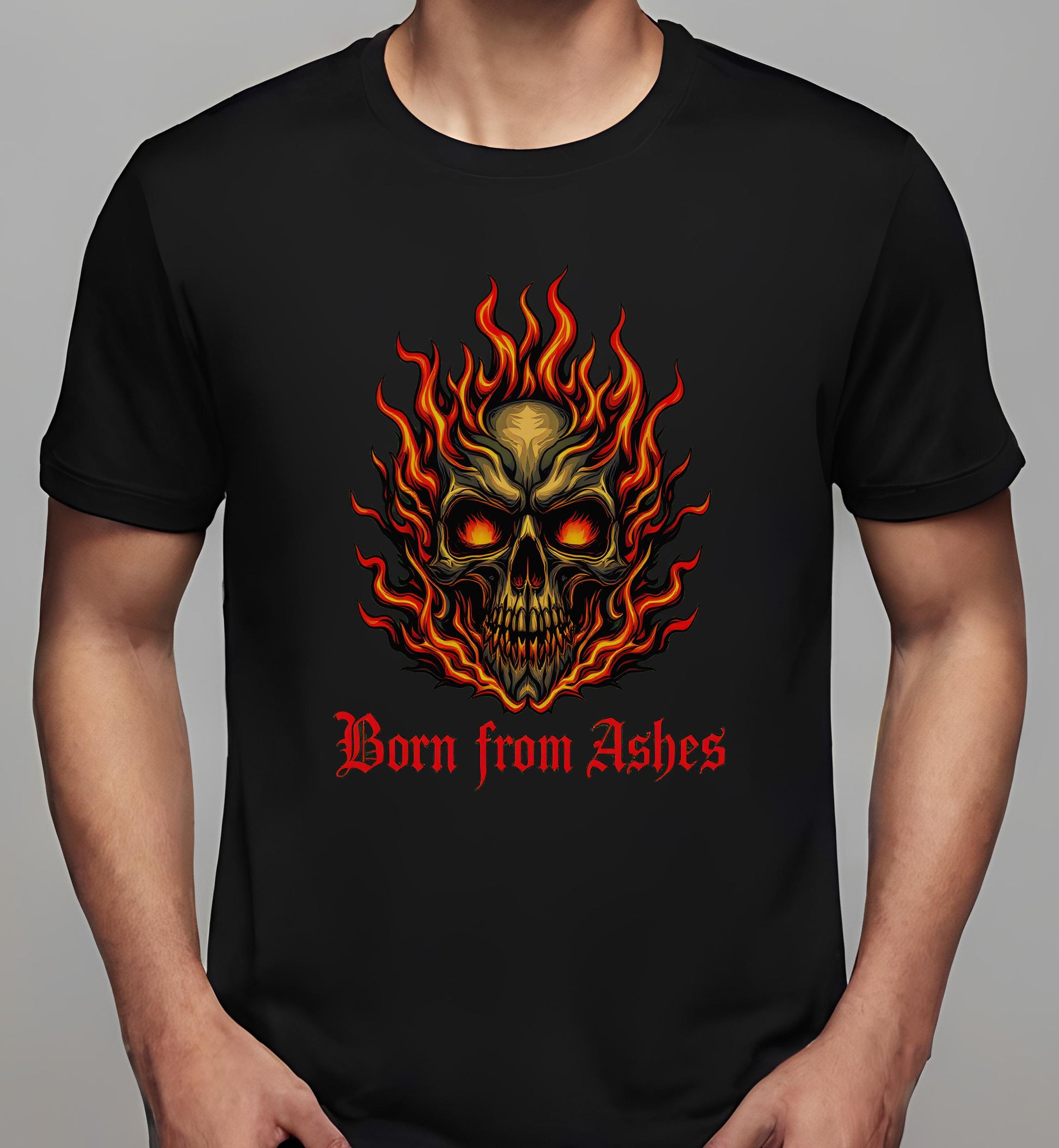 black - t-shirt - music fans - born from ashes