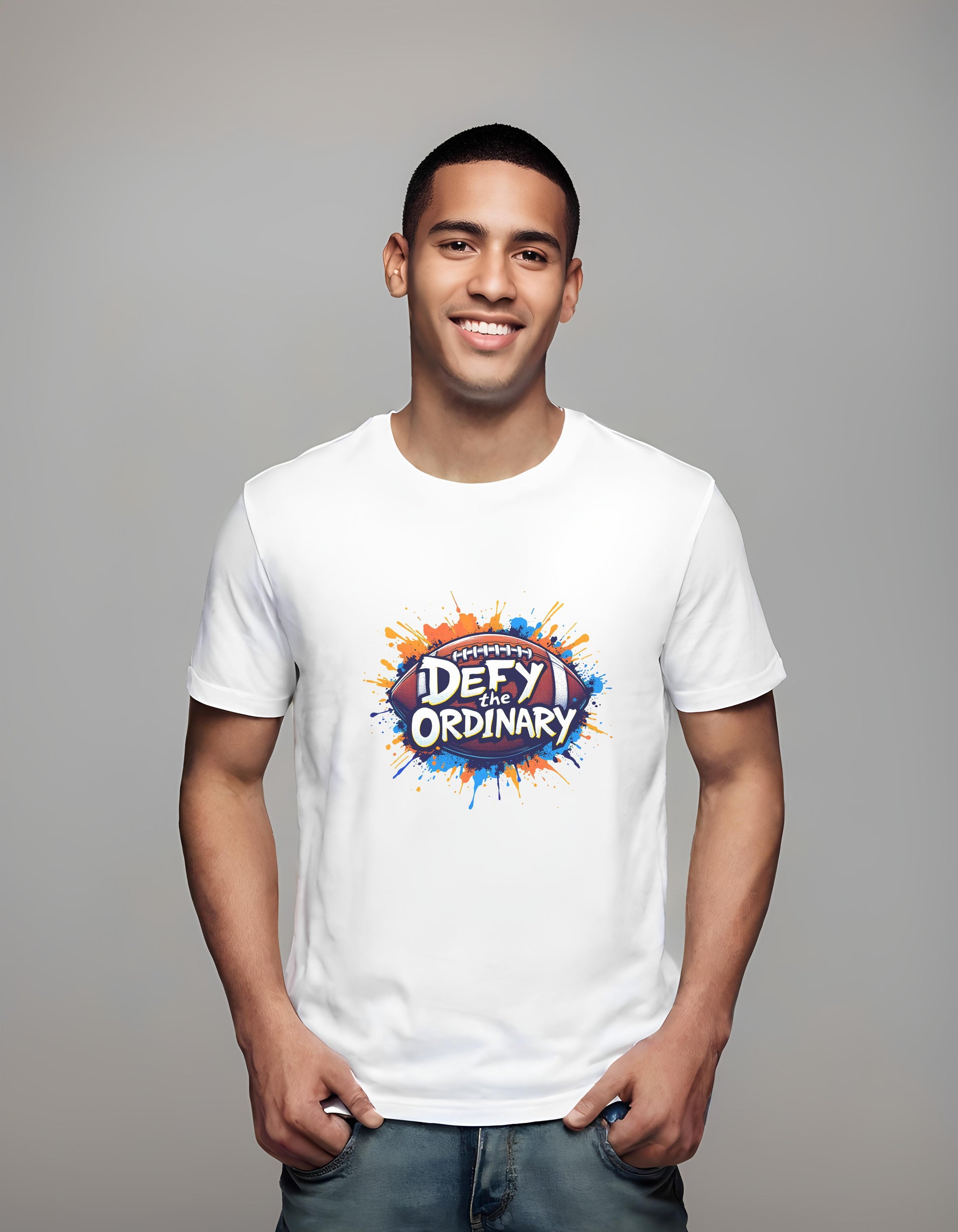 dynamic sports merchandise - t-shirt - youthful - motivational art