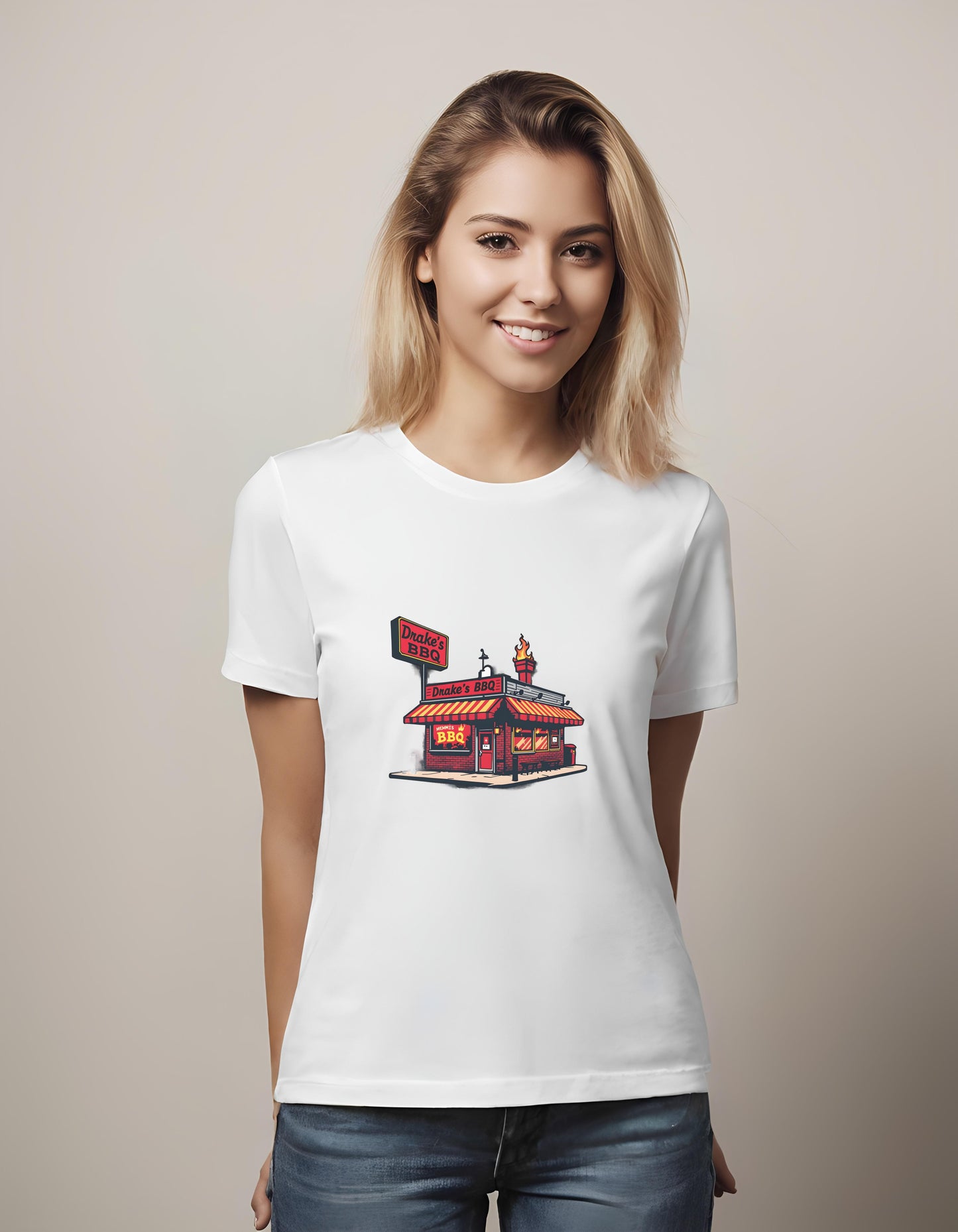 Drake's BBQ Delight | Classic T-Shirt (Unisex) T-Shirt - bbq design, bbq lovers merchandise, chefs