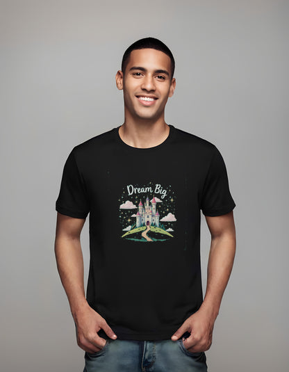 t-shirt - inspiring quotes - colorful castle illustration - dreamers