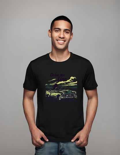 adventure seekers - vintage - bold car illustration - t-shirt