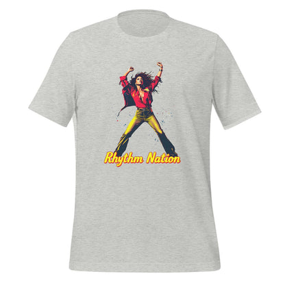 rhythm nation artwork - dancer - energetic dance pose - t-shirt