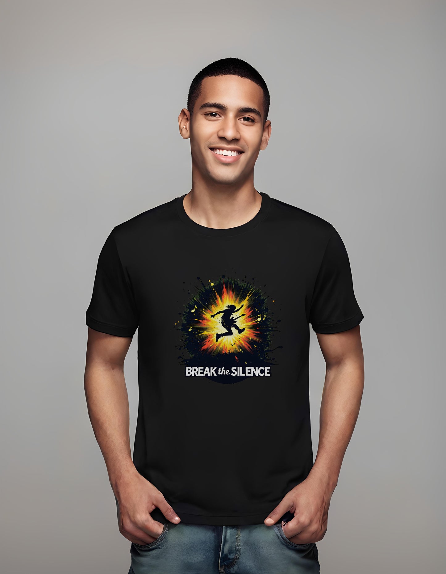 artists - t-shirt - creative music decor - artistic music design